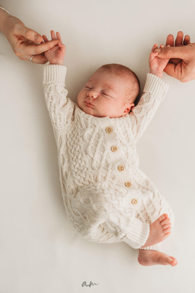 Sesión fotos bebé recién nacido en estudio en Madrid Newborn baby photo session in studio in Madrid