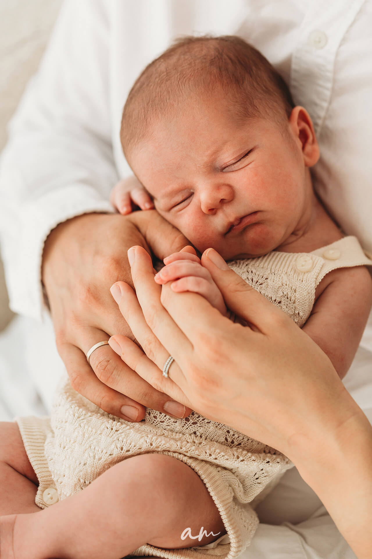 Sesión fotos bebé recién nacido en estudio en Madrid Newborn baby photo session in studio in Madrid