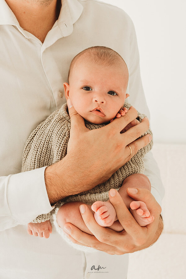 Sesión fotos bebé recién nacido en estudio en Madrid Newborn baby photo session in studio in Madrid