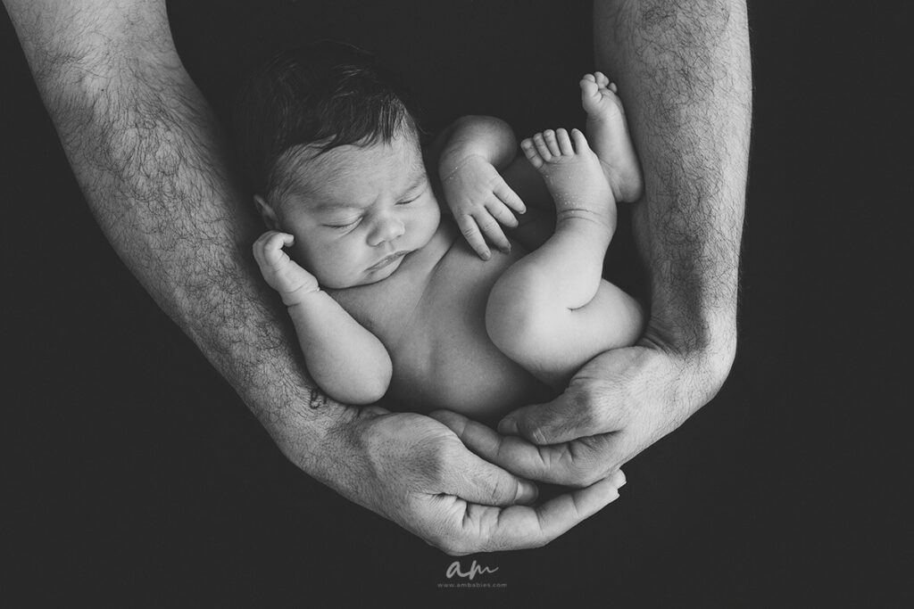 Sesión fotos bebé recién nacido en estudio en Madrid Newborn baby photo session in studio in Madrid